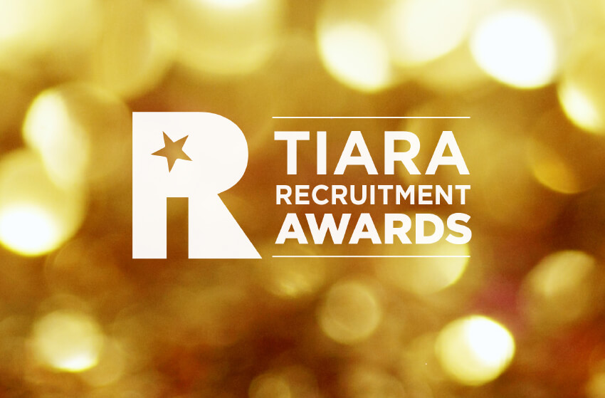 Banner showing logo for 2022 Tiara Recruitment Awards