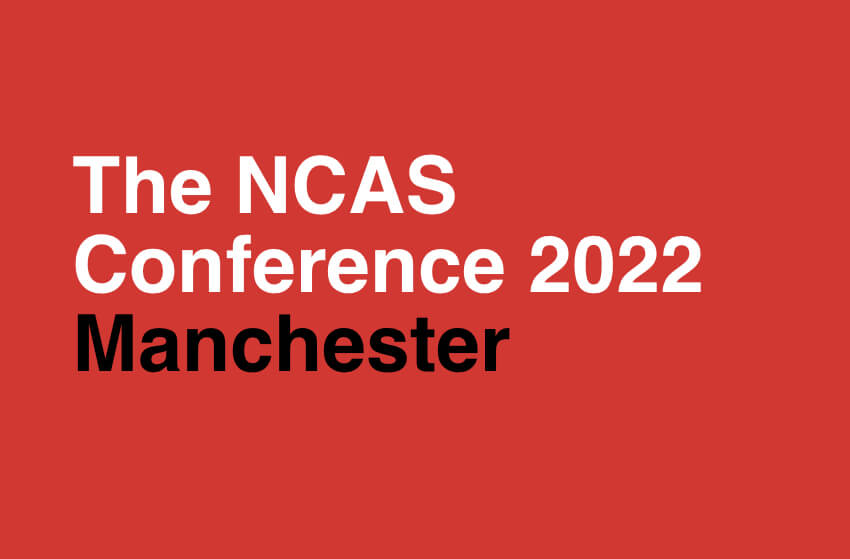 Banner reading The NCAS Conference 2022 Manchester