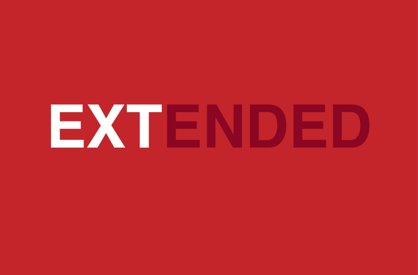 Banner reading Extended