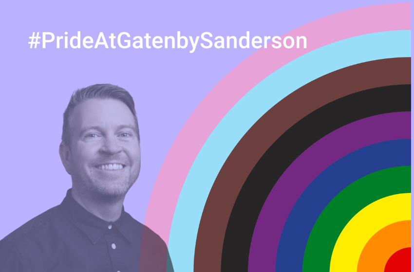 Header for interview with Robbie Turner for Pride at GatenbySanderson