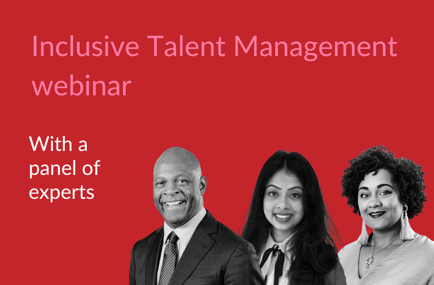 Banner for Inclusive Talent Management webinar on 13th September 2023