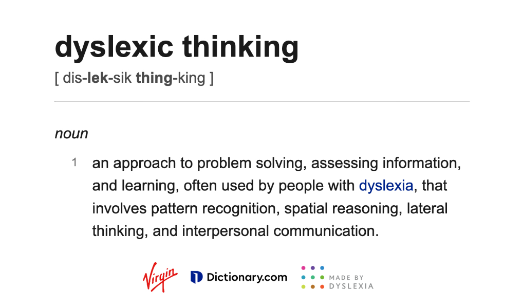 dyslexic thinking
