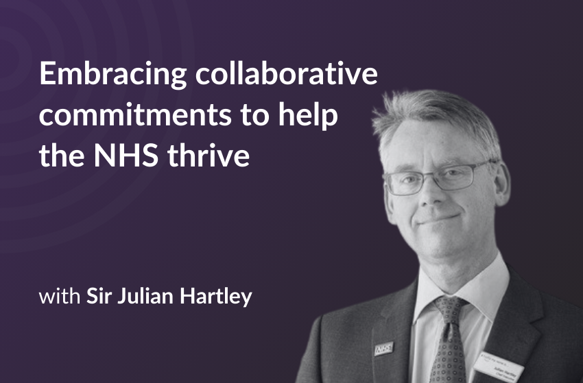 Sir Julian Hartley NHS with GatenbySanderson. Interview about the future of healthcare