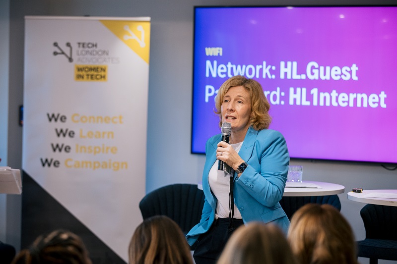 Emma Wright speaking at WIT Advancing Digital Trust Event: Jo Tolner Photography